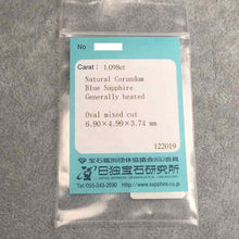 画像をギャラリービューアに読み込む, ブルーサファイア 1.098ct【Americano/Macchinetta】